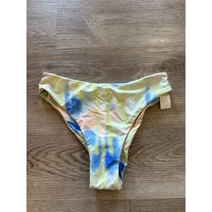 New! Aila Blue Acid Wash Tie Dye Bikini‎ Bottoms Medium